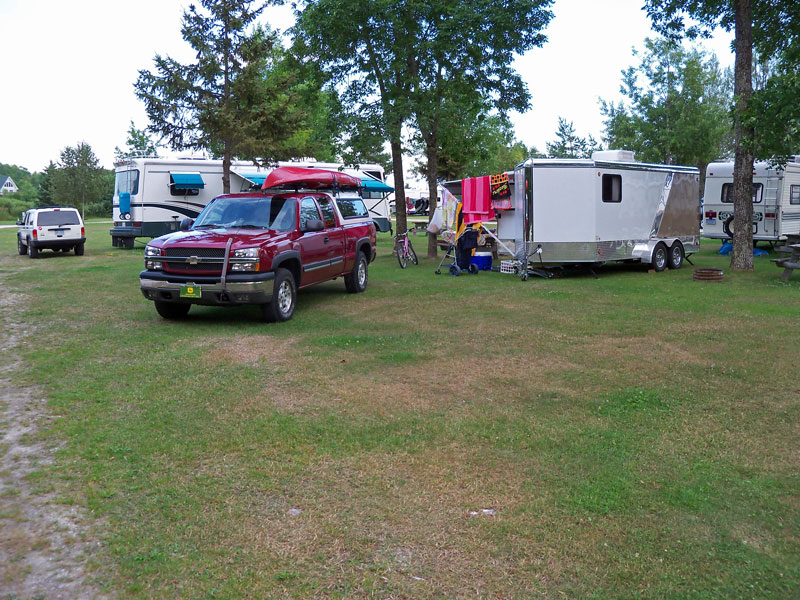 loons point campground site 52 in the les cheneaux islands